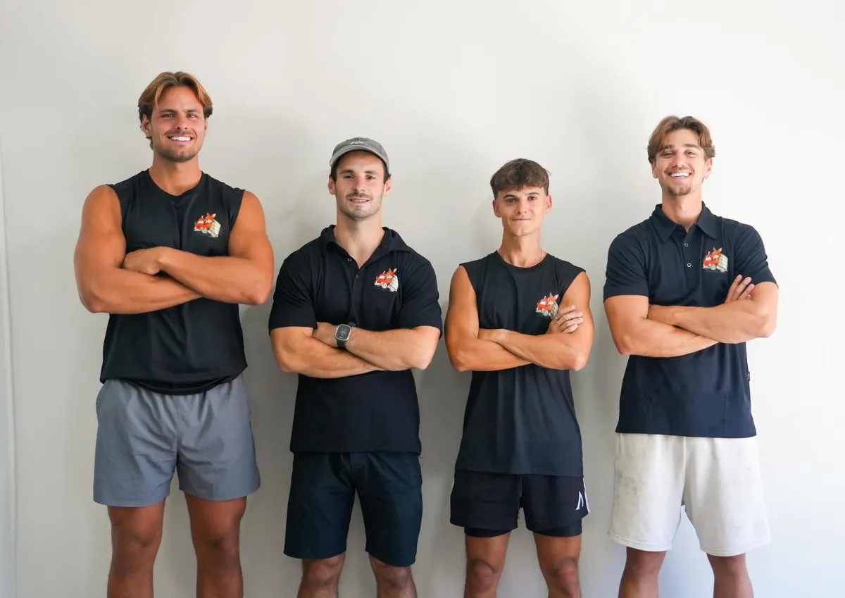 KangPack team carrying furniture during a Sydney move
