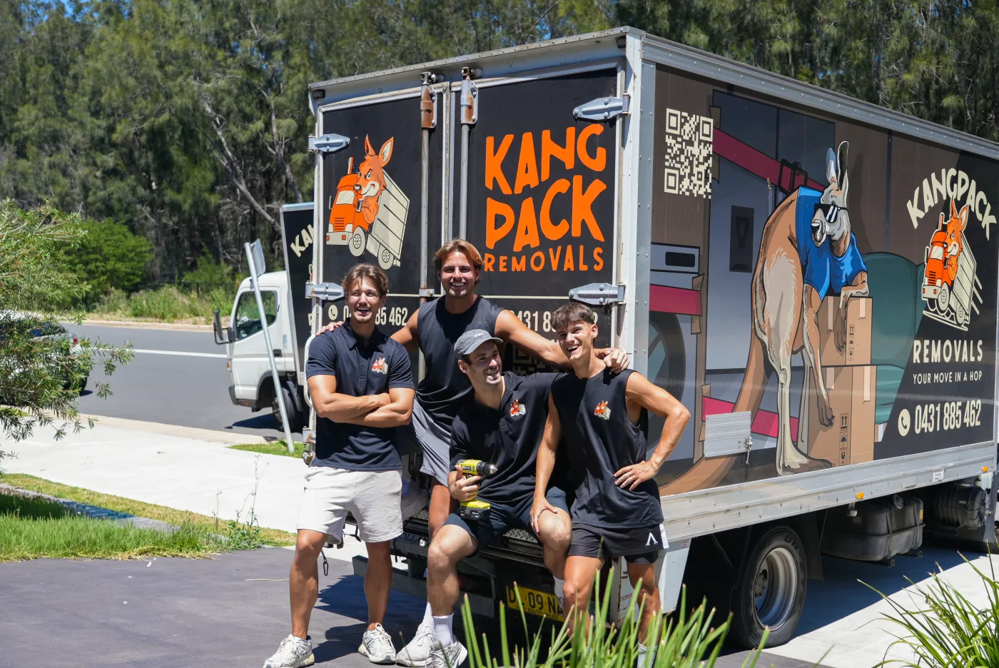 The KangPack removalist team and truck